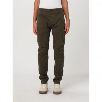 C.P. Company Men’s Green Stretch Cotton Cargo Trousers – Size S