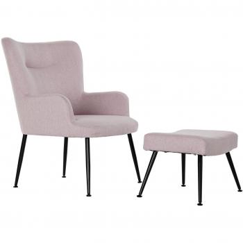 Fijalo Sillón en Metal y Poliéster 70x60x84 – Set de Dos