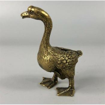 Antique Brass Long Neck Goose