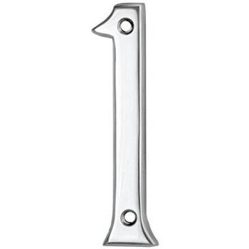 Carlisle Brass Numeral 1, Chrome Finish, 76 mm