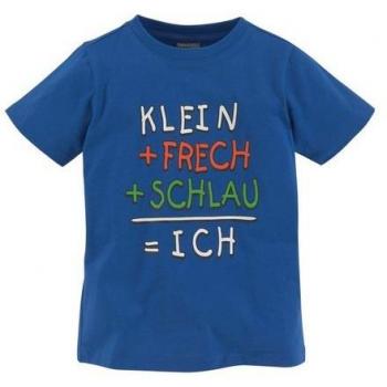 KIDSWORLD T‑Shirt „Klein + Frech + Schlau“ – Baumwolle, Rundhalsausschnitt