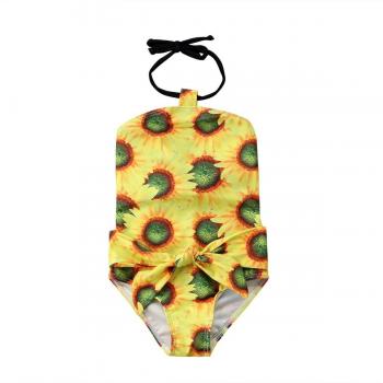 Bikini Infantil Girasol con Tiro Alto