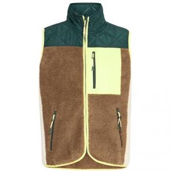 TheJoggConcept Fleece‑Weste „Waistcoat 6“ – Kuschel‑Grün (Scarab Mix), Damen XXL