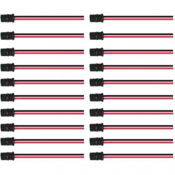 Prolunghe Lampadine Eosnow T10 W5W Jeffergarden 20 pezzi, Portalampada e Connettore in Gomma Morbida