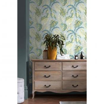 Jungle Leaves 3D‑Blatt‑Vliestapete – Detailliert 10 m × 52 cm