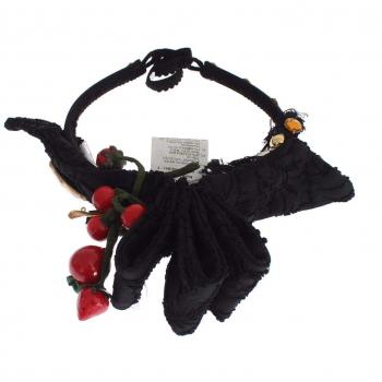 Dolce & Gabbana Black Crystal Diadem Headband for Women