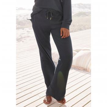 S.Oliver Damen Sweathose mit seitlichen Taschen, Petrol