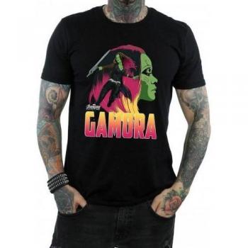 T-shirt nera Gamora Avengers Infinity War per uomo