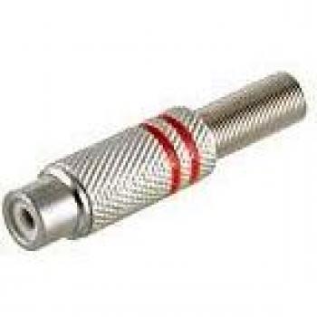 Cinchkupplung 6mm rot Metall