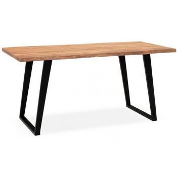 Wohnling U‑Beinsessel‑Esstisch 200 × 100 × 76 cm (Akazie)