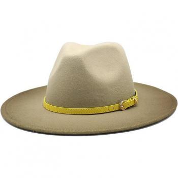 Outdoor Travel Fedora Hat with Belt