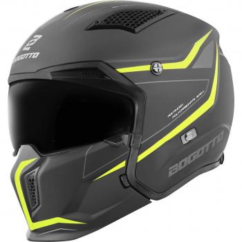 Casco Deportivo Bogotto Radic WN-ST 22.06 Negro Amarillo (L)