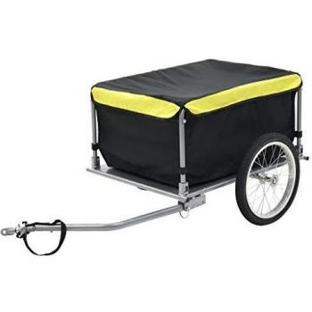 Remorque de Transport ComptoirXL Noir et Jaune 65 kg