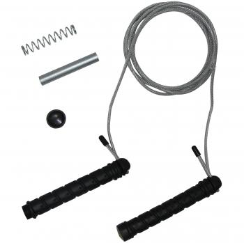 Tunturi Steel Jump Rope mit Zusatzgewichten, transparent