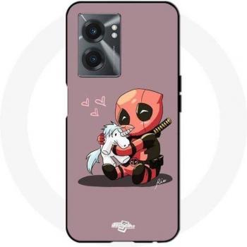 Protezione Realme V23 Bebè Deadpool con Unicorno