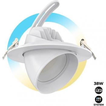 Downlight LED 38W Blanco Circular Orientable