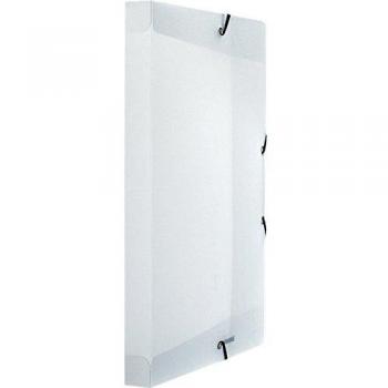 Cartella 3 lembi 24 x 32 cm elastico trasparente