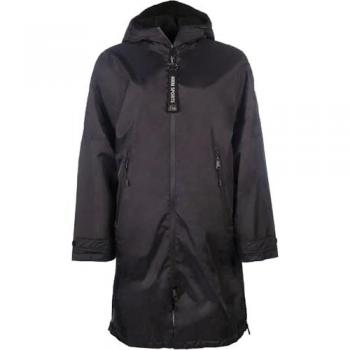 Impermeabile Donna Julie XS Nero Con Cappuccio Staccabile e Tasche