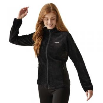 Endra Hooded Fleece by Regatta – Jet Black, Women’s 8