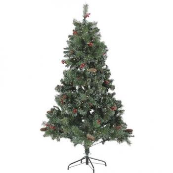 Beliani Artificial Christmas Tree Pre Lit 180 cm