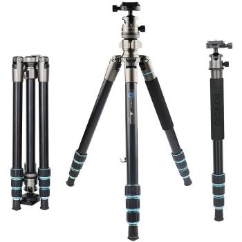 Trépied Monopode BonFoto B674A – Poids Minime, Rotule 360°