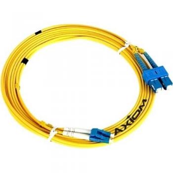 Axiom LC/SC Duplex Singlemode OS2 9/125 Fiber Optic Cable, 20m
