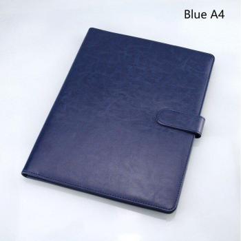 Business File Folder A5 A4 Leather Document Holder with Pocket