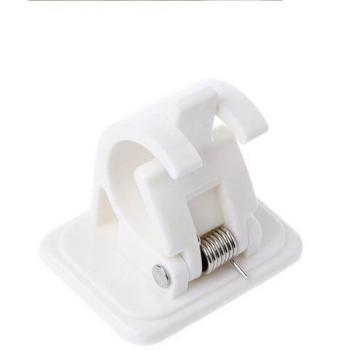 2 Pcs Shower Curtain Rod End Clip Hooks for Bathroom DC156