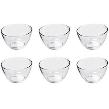 Leonardo 6‑teiliges Aktiv-Schalen-Set, 630 ml, 14 cm Durchmesser, spülmaschinengeeignet, Klarglas