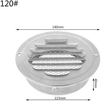 TTLIFE Stainless Steel Exterior Air Vent Grille 70/80/100/120mm