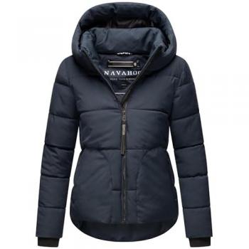 Navahoo Steppjacke »Lachperle XIV«, kurze Damen Winterjacke mit Kapuze