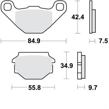TRW MCB657 Plaquettes de frein
