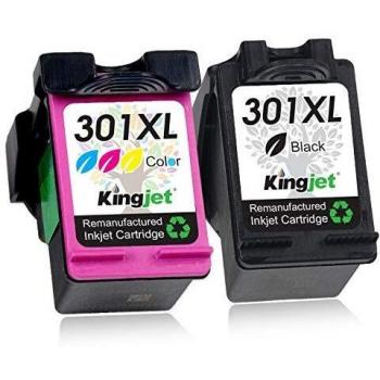 Kingjet 301XL Ink Cartridges for HP Deskjet 1050