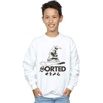 Sorting Hat T‑Shirt for Boys – White, 7‑8