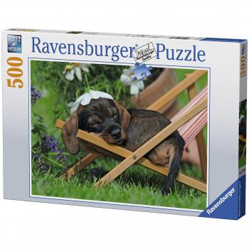 Tollpatschiger Dackel – 500‑teiliges Ravensburger Puzzle