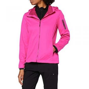 CMP Frauensoftshell Jacke, Reißverschluss, Kapuze – 39A5016 Bouganville 34