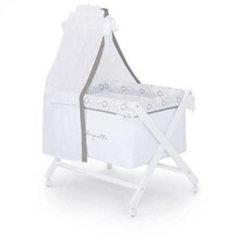 LULU CASTAGNETTE Berceau Ensemble Complet All Lulu 55x85 cm Gris