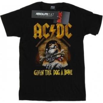 T-shirt Nera AC/DC Give The Dog A Bone per Ragazze
