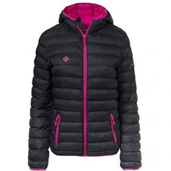 Izas Ailama Damenfaserjacke (Schwarz/Fuchsia) – XL-Größe