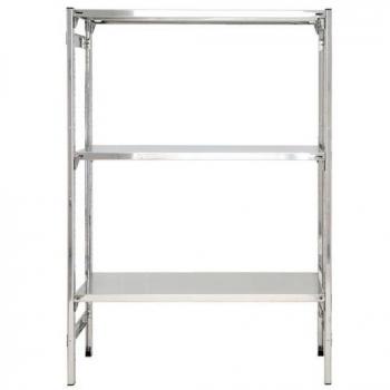 Scaffale alimentare in acciaio inox con gancio 120x50x150h