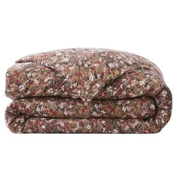 Housse de couette Gaze de Coton Motif Marron 240x260 cm
