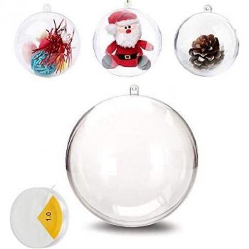 Uhat Large Clear Baubles for Christmas Decoration