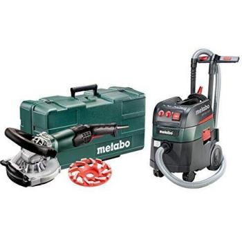 Metabo Ponceuse de rénovation RSEV 19-125 RT + aspirateur ASR 35 L ACP Set