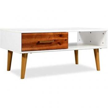 Rustic Acacia Wood Coffee Table 90x50x40 cm