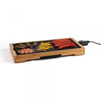 Plancha Gril Bambou Livoo DOC202 2200W Argenté