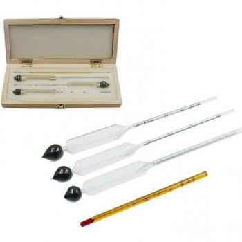4PCS Alcohol Concentration Hydrometer Kit