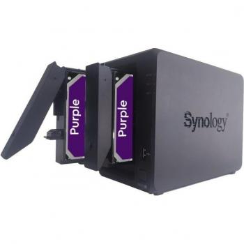 Serveur NAS Synology DS723+ 24  To avec 2x disques dur WD 12  To Purple, 2 Go DDR4 ECC