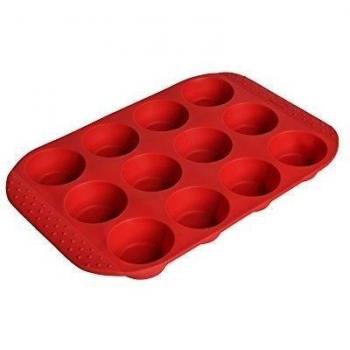 Flexo 12‑Muffin Backblech aus Silikon – 34×26 cm – Antihaft, Mikrowellen