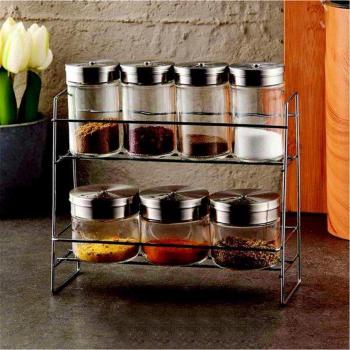 Set di recipienti per spezie in metallo Perotti Silva 21x8x18 cm