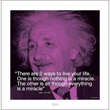 Carta da Parati di Albert Einstein con Citazione I.Quote (Poster Pyramid International)